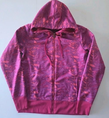 Under Armour UA Storm Women's M Pink Camo Full Zip Semi Fitted Fleece Hoodie-EUC - Image 1 of 4
