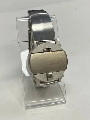 Android 90's "Peekaboo" PROPERTY OF OKO Brushed Stainless Quartz Mens Watch RARE - Image 1 of 4
