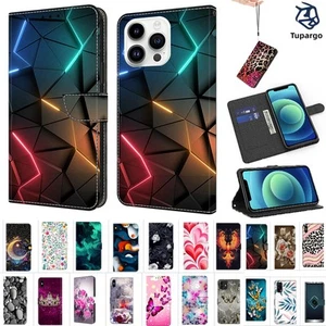 Wallet Flip Leather Stand Cover For iPhone 6 6S 7 8 SE X XS Max XR 11 12 13 Mini - Picture 1 of 33