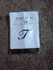 Hobby Lobby - Set OF 4 Monogrammed Napkins - "T" - NIB - Picture 1 of 1