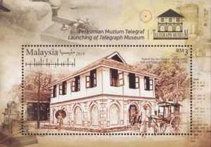 Malaysia 2018 Telegraph Museum ~ M/S Mint - Picture 1 of 1