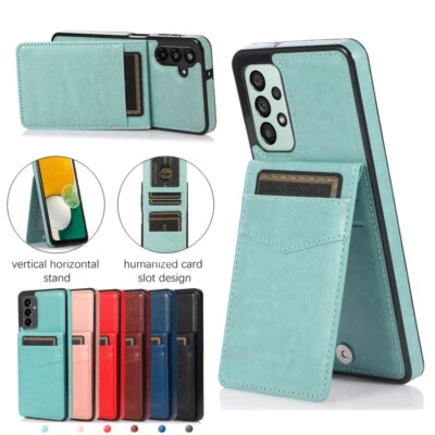 For Samsung Galaxy Note20 Ultra/10+/9/8 Slim Leather Case Flip Card Back Cover - Image 1 of 4