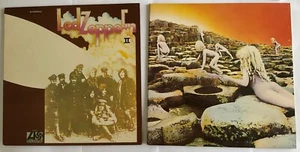 LED ZEPPELIN II & HOUSES OF THE HOLY LP VINYL - Picture 1 of 14