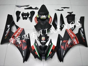 Matte Black Red ABS Injection Mold Bodywork Fairing Kit Panel for YZF R6 06-07 - Picture 1 of 7