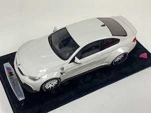 1/18 GT Spirit BMW M4 LB Performance Liberty Walk White wheels ZM066 AB121 - Picture 1 of 7