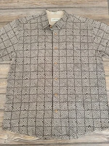 Orvis Herren Kurzarm Hemd mit Knopfleiste Abstrakt Tribal Print Gr. XL ☆ Schön ☆ - Bild 1 von 8