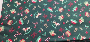 Vintage Fabric * Cranston print Holiday * 100% cotton - 44" x 68" - Picture 1 of 4