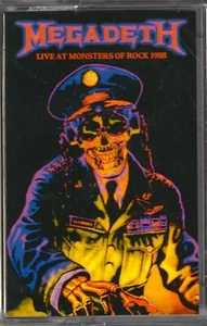 MEGADETH "Live at Monsters of Rock 1988" CASSETTE Rare 80s THRASH Metallica - Picture 1 of 2