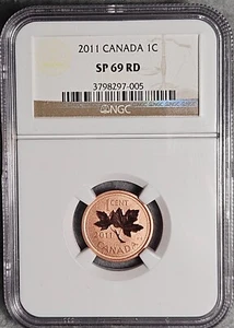 Canadá 1C NGC SP 69 RD 2011 * 1 centavo - Imagen 1 de 4