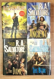RA Salvatore Saga of 1st King Complete 1-4 All 1st/1st HC/DJ VG Highwayman + - Imagen 1 de 12