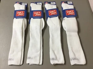 NWT Men's Tony Lama Boots OTC Socks 4 Pair Size XL White #38W - Picture 1 of 2