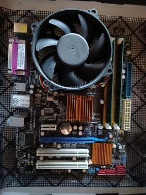 Scheda Madre Asus P5QPL-AM Socket 775 con CPU Intel Dual Core E2180 2GHz incluso - Immagine 1 di 4