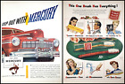 PRINT AD 1945 1946 Ford Mercury OR Dr Wests Miracle Tuft Toothbrush CHOICE