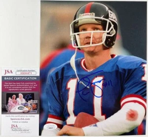 NFL Phil Simms New York Giants Super Bowl XXI MVP Signed 8x10 Photo E JSA COA - Picture 1 of 1