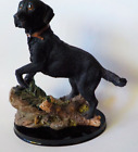 Black Labrador Retriever Dog  Figurine 9" tall