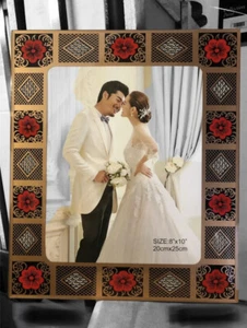 Marco de fotos Crown Derby Design forma rectangular 8"" X 10 - Imagen 1 de 1