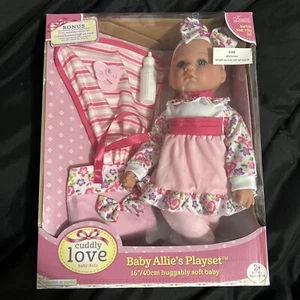 Kingstale Baby Allie’s Playset Cuddle Love Baby Doll Huggably Soft - Pink - Picture 1 of 4