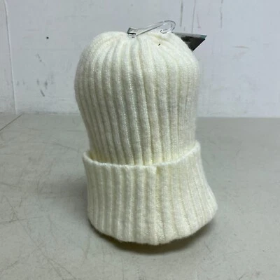 DSG Girls Core Rib Beanie Milk Froth Solid Stylish DSGG1010 - Image 1 of 4