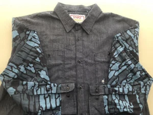 STAPLE The Rugged Outdoors EUC Blue Black Grey Cotton Long Sleeve 3XL - Picture 1 of 9