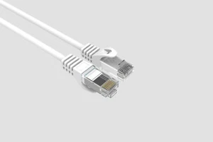 Cable de conexión Ethernet delgado CAT6 blanco 3 pies - Imagen 1 de 6