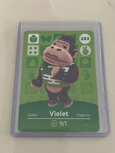 Carta Amiibo Violet # 282 Animal Crossing Orizzonti Serie 3 come nuova mai scansionata! - Foto 1 di 1