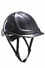 Portwest Endurance Carbon Look Vented Safety Helmet 4 pint Chin Strap- PC55 