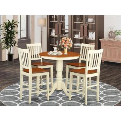 5  Pc  counter  height  Dining  set-pub  Table  and  4  Kitchen  bar  stool - Image 1 of 4
