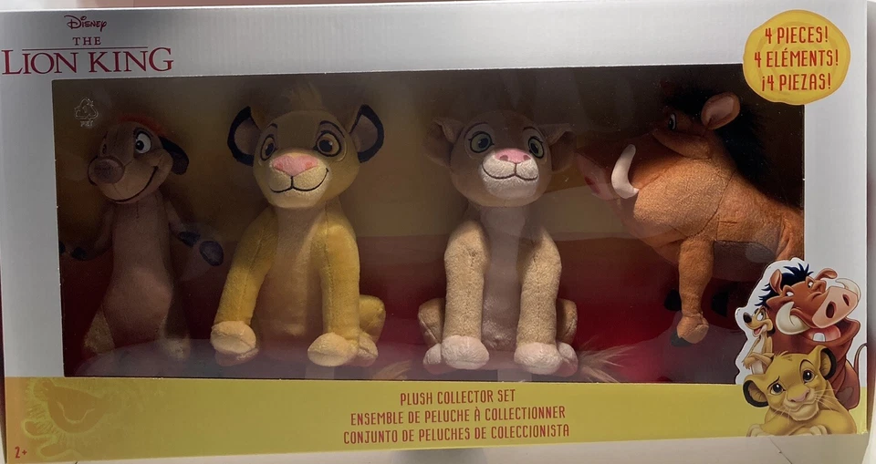 Disney The Lion King Plush Collector Set Simba Nala Timon Pumba Set Of 4