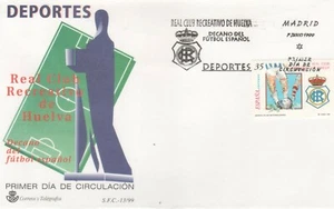 FUTBOL -Sobre Primer Dia Recreativo de Huelva -Decano Español (según foto) - Imagen 1 de 1