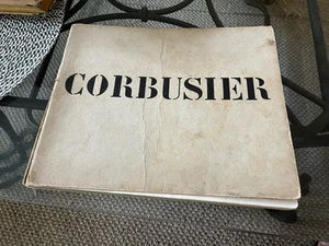 Vintage 1930 architecture art book Le Corbusier Modernist building design 1910-1 - Imagen 1 de 20