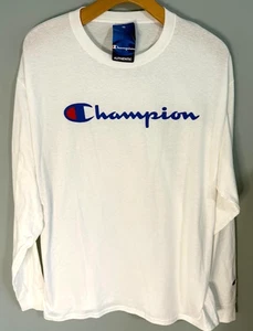 Champion Mens T Shirt Long Sleeve XL Pullover Logos - Picture 1 of 5