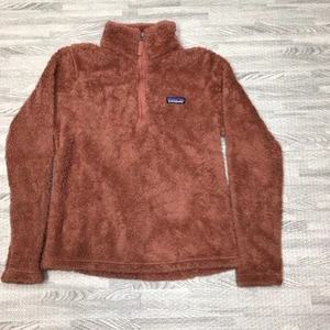 PATAGONIA Los Gatos 1/4 Zip Fleece Sweater Women Small High Neck In Century Pink - Picture 1 of 6