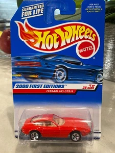 2000 Hot Wheels #61 Erste Editionen 1/36 FERRARI 365 GTB/4 Rot Chrom 5-Gang - Bild 1 von 1