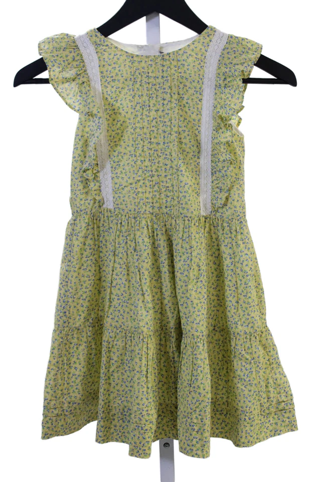 Polo Ralph Lauren Niñas Volantes Cuello Redondo Acampanado Solero Floral Talla 6 Foto 1 de 4