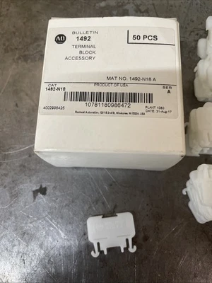 Allen Beadley Terminal Block Accessory 1492-N18 40 Pcs - Image 1 of 2