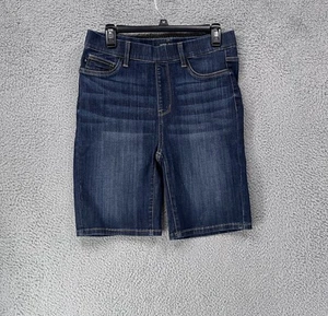 Judy Blue Livin Easy Pull On High Rise Biker Denim Shorts JB150159 Size Large A0 - Picture 1 of 6