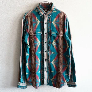 RRL Native Shirts S Ralph Lauren Southwestern Pattern Flannel Rare Vintage USA - Bild 1 von 5