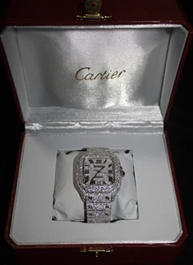 Moissanite Cartier Watch - Picture 1 of 6