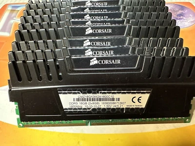Lot of Corsair (25X8GB) 200GB DDR3 PC3-12800 1600MHz  240pin NON ECC Desktop RAM - Image 1 of 3