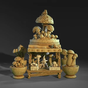 Dungeons & Dragons, Wargaming - Goblin Mushroom Stall, Goblin Mushroom Wizard - Picture 1 of 10