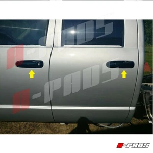 Fit DODGE Ram 1500 2500 3500 2002-04 05 06 07 08 BLACK 4 Door Handle Cover w/ PK - Foto 1 di 3
