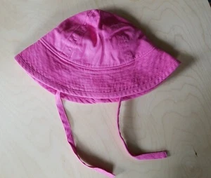 NWT HANNA ANDERSSON SUNBLOCK FLOPPY SUN HAT FIJI FLOWER PINK S 1-3 years - Picture 1 of 5