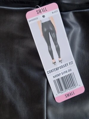 Joie Faux Leather Contemporary Fit Stretch Leggings Black Size Small NWT - Image 1 of 4