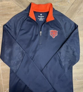Herren Chicago Bears Fanatics Premium 1/4 Reißverschluss Fleece innen Logo Shirt Größe Small - Bild 1 von 9