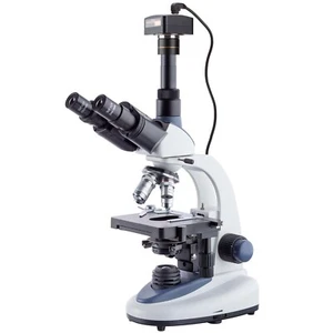 AmScope 40X-2500X 1W LED Trinocular Compound Microscope + 8MP Camera - Picture 1 of 4