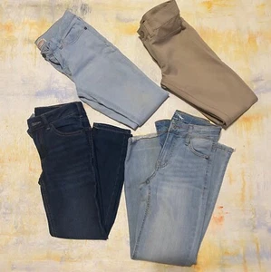 Girls Pants  Lot Of 4 Pair  Art class Jeans Skinny Jean Pant Denim size 8 - Picture 1 of 22