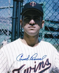 CAMILO PASCUAL   MINNESOTA TWINS  ACTION SIGNED 8x10 - Picture 1 of 1