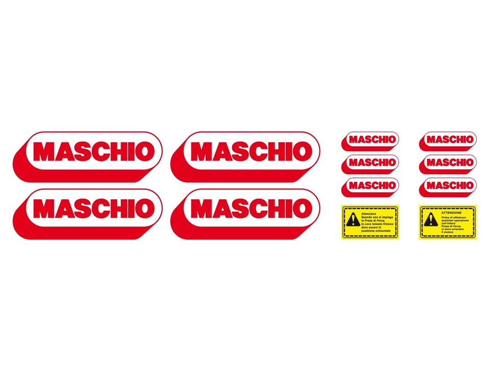KIT ADESIVI FRESATRICI MASCHIO - Immagine 1 di 1