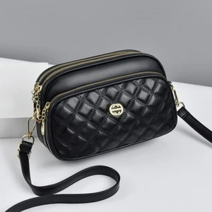 Brand New Women's Stylish Quilted Messenger Bag Hand Bag With Multiple Pockets - Picture 1 of 20
