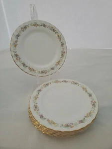 ROYAL KENT (ENGLAND) ROK31 - Set di 6 piatti da pane 6" - fiori gialli e viola - Foto 1 di 5